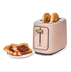 2 Slice Toaster with Touch-Activated Display, Rose by Drew Barrymore