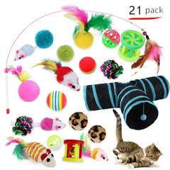Variety Cat Toy Combination 20 Piece Set
