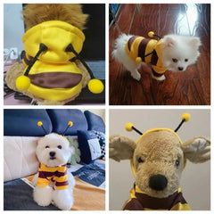 Fleece Bee Dog Hoodie
