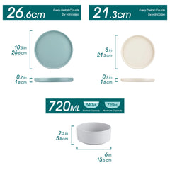 Vancasso  Stoneware Dinnerware Mix-color Set