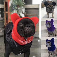 Cute Dog's Fleece Bat Hat Soft Warm