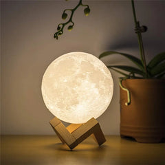 Rechargeable 3D Print Moon Lamp
