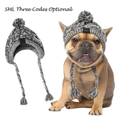 Winter Dog Hat with Pom Pom