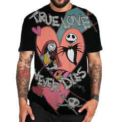 Disney Nightmare Pattern Men's Fashion T-Shirt