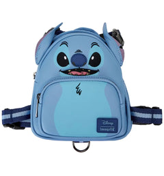 Loungefly Pets Disney Stitch Cosplay Mini Backpack Dog Harness (Small) Blue