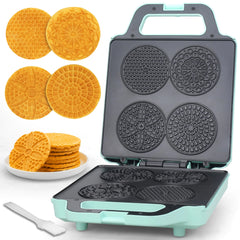 Iron Cookie Maker Machine with Pattern- Aqua