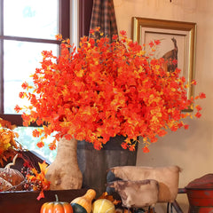 12 Bundles Artificial Autumn Plants