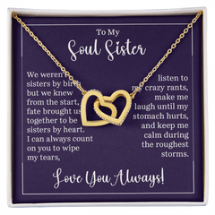 Interlocking Hearts Necklace -Soul Sister