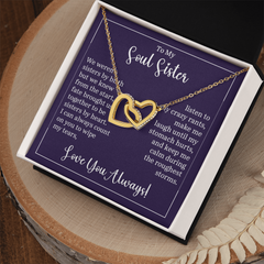 Interlocking Hearts Necklace -Soul Sister