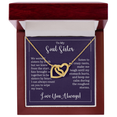 Interlocking Hearts Necklace -Soul Sister