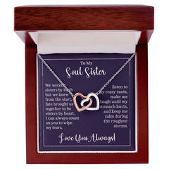 Interlocking Hearts Necklace -Soul Sister
