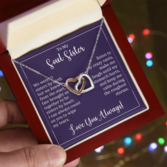 Interlocking Hearts Necklace -Soul Sister
