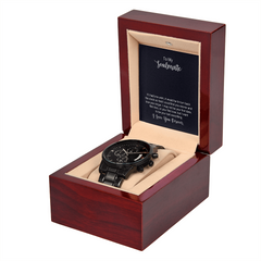 Black Chronograph Watch - Soulmate
