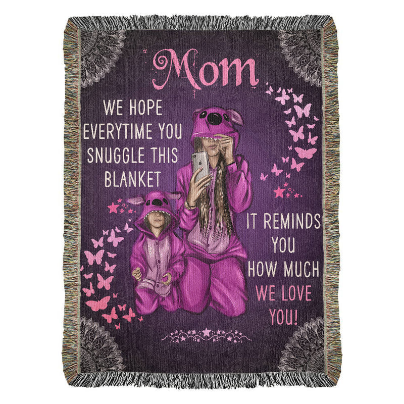 Mother's Day Woven Blanket