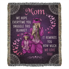 Mother's Day Woven Blanket