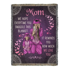Mother's Day Woven Blanket