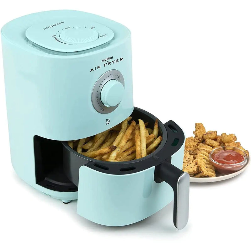 Personal Air Fryer 1-Quart Compact -Aqua