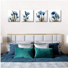 Frameless Decorative Ink Painting Wall Art (4pcs Set)