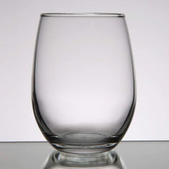 Set of 6 Stemless 9 oz White Wine Glass