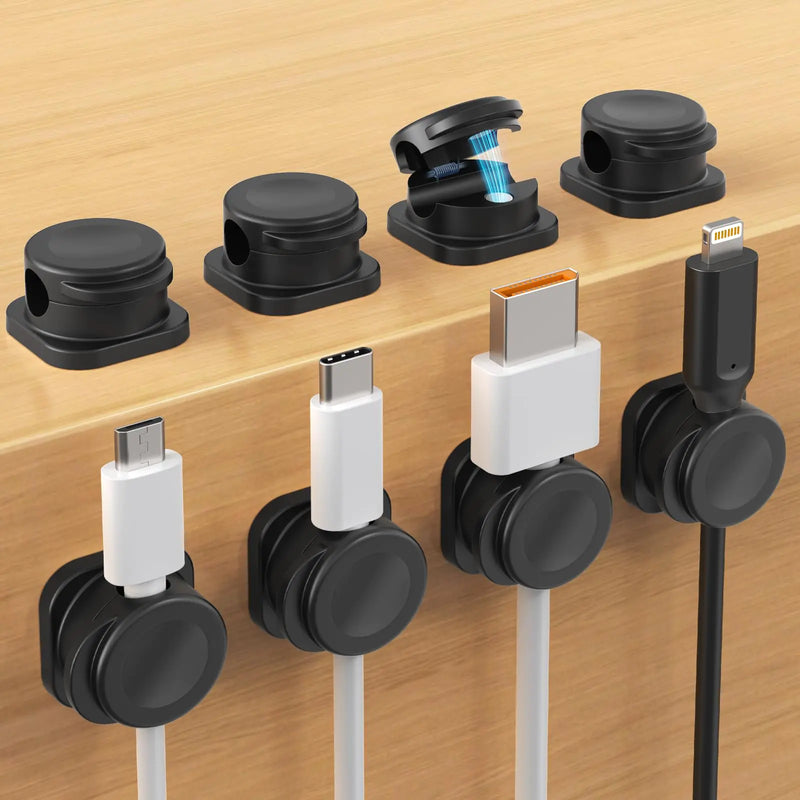 Cord Organizer 8 Pack Magnetic Cable Clips
