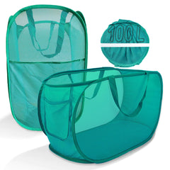Foldable Laundry Baskets 2 Pack - Green
