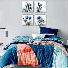Frameless Decorative Ink Painting Wall Art (4pcs Set)