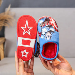 Disney Boys' Slippers - Anti-Slip Indoor Cotton Shoes