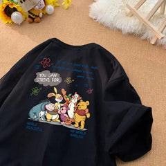Kawaii Disney Pooh Bear Cotton Short Sleeve T-Shirt