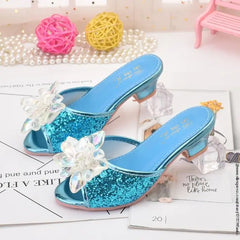Disney Elsa Cartoon Leather Shoes for Girls